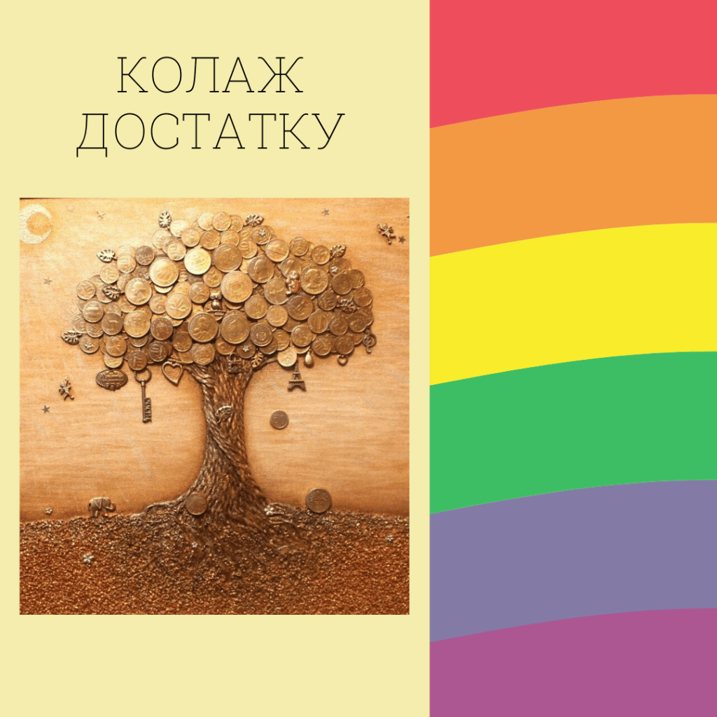 Джулія Кемерон, творчі вправи, розвиток креативності, колаж достатку